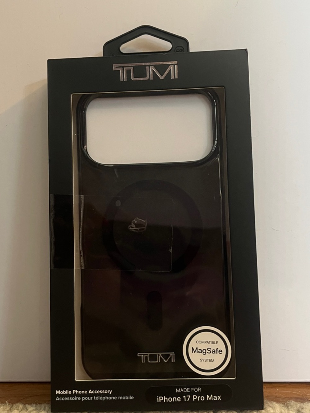 Tumi Black MagSafe-Compatible iPhone 17 Pro Max Protective Case